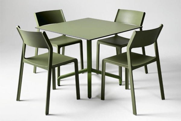 Стол складной квадратный Frasca Mini 70*70, тортора (база + столешница)