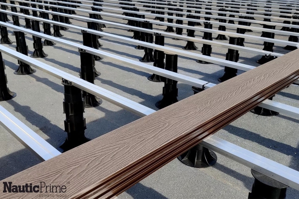 Террасная доска NauticPrime (Light) Esthetic Wood, 145*22*4000мм, венге, П8