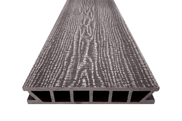 Террасная доска Deckron (Декрон) WoodLike с 3D тиснением, 153*28*4000мм, венге, П7