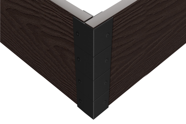 Угловой элемент для клумбы Holzhof 30*300, 90град