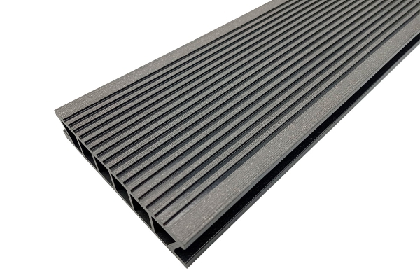 Террасная доска Deckron (Декрон) Classic, производство Россия, 153*28*6000мм, серый, П7